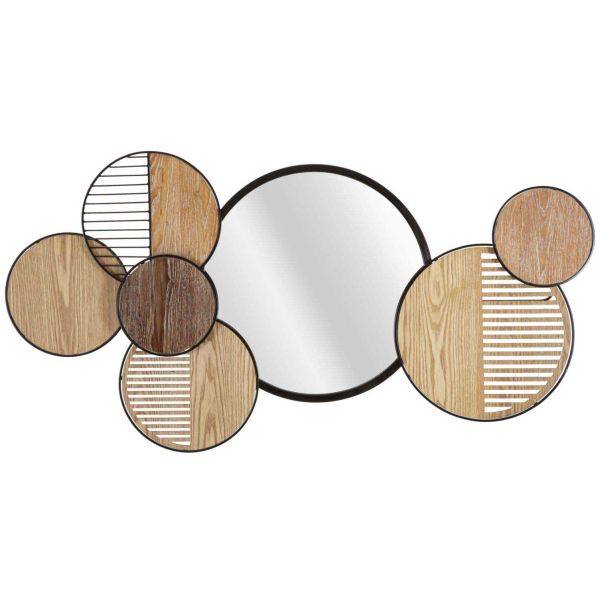 Miroir en métal Woody 123.2 x 4.4 x 63.5 cm