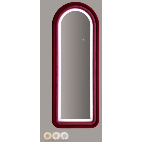 Miroir mural en MDF avec led intégrés Carol 60 x 160 cm - 7