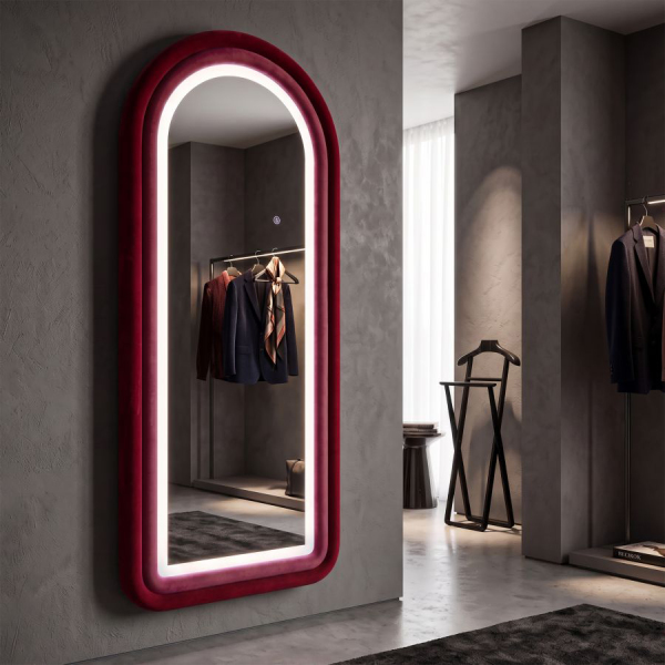 Miroir mural en MDF avec led intégrés Carol 60 x 160 cm - MAURO FERRETTI