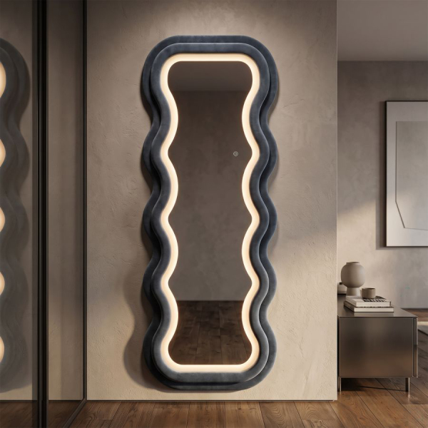 Miroir mural en MDF avec led intégrés Frame 60 x 160 cm - MAURO FERRETTI