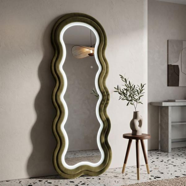Miroir mural en MDF avec led intégrés Frame 60 x 160 cm - MAURO FERRETTI