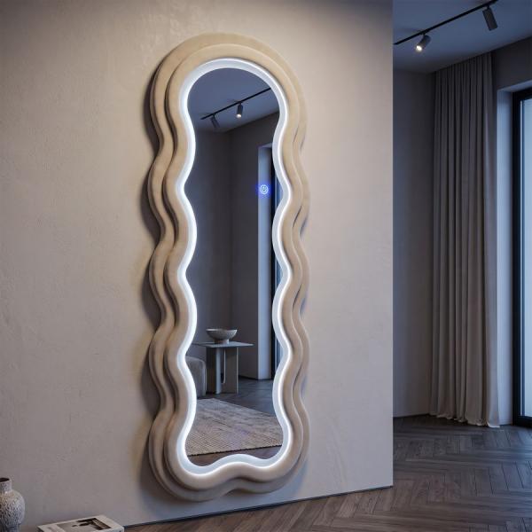 Miroir mural en MDF avec led intégrés Frame 60 x 160 cm - MAURO FERRETTI