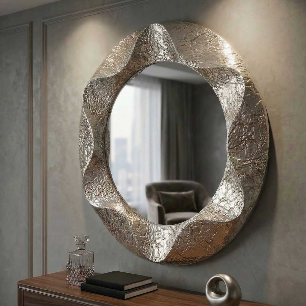Miroir mural en métal Argelux - MAURO FERRETTI