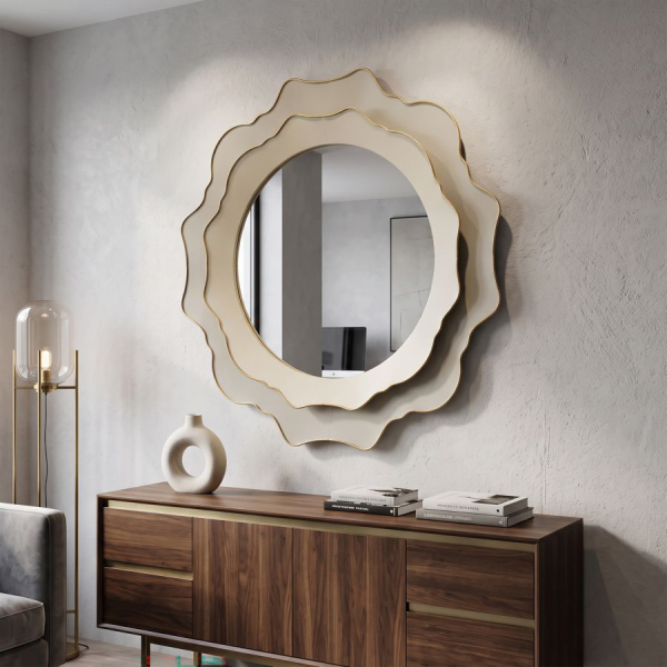Miroir mural en métal Romantic 95 x 7 cm - MAURO FERRETTI