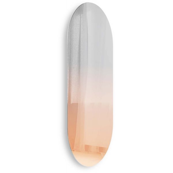 Miroir ovale effet brumeux rosé 45 x 91 cm Misto - 165,90