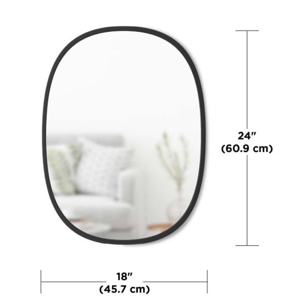 Miroir ovale 45,7 x 61 cm Hub - UMB-0490