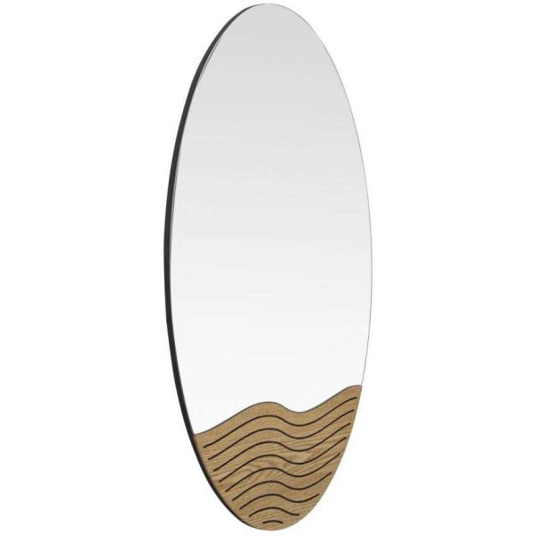 Miroir ovale en mdf Lines 50 x 1.5 x 80 cm - 68,90