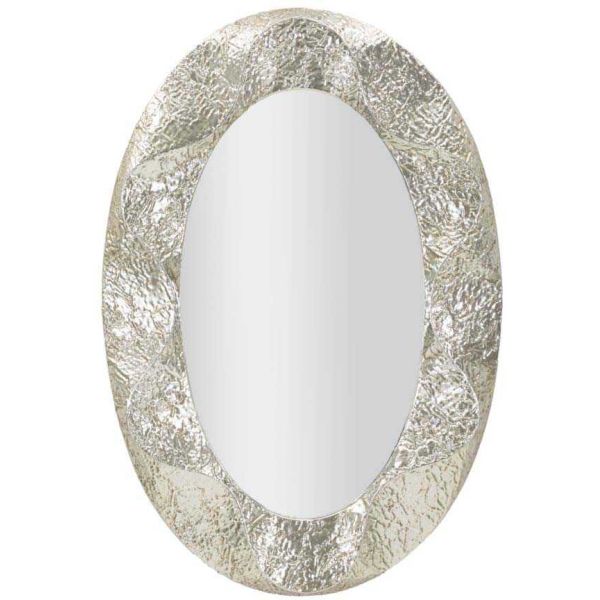 Miroir ovale en métal Argelux 87.5 x 6.5 x 128 cm