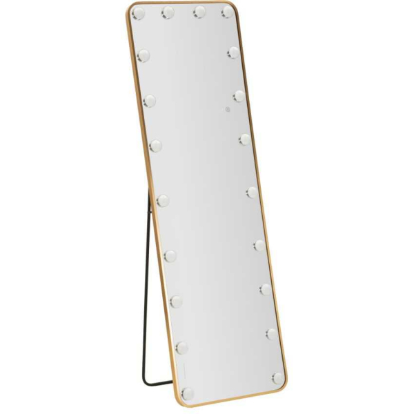 Miroir sur pieds avec led 3 couleurs Hollywood