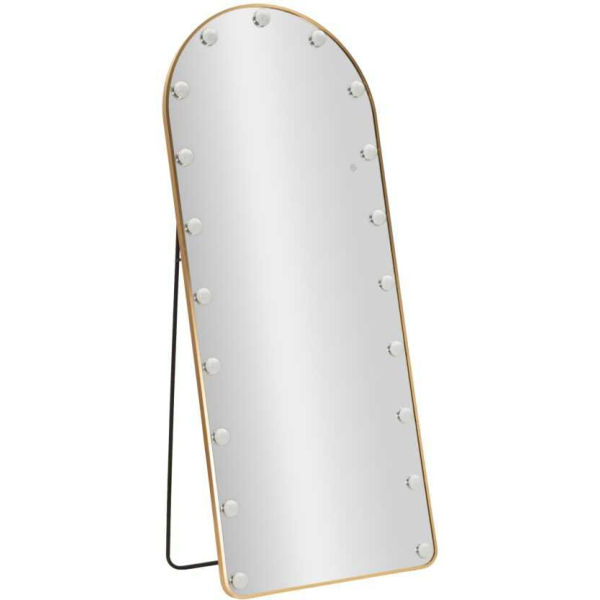 Miroir sur pieds avec led 3 couleurs Hollywood