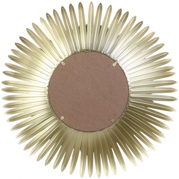 Miroir plumes en métal doré 53 cm - 49,90