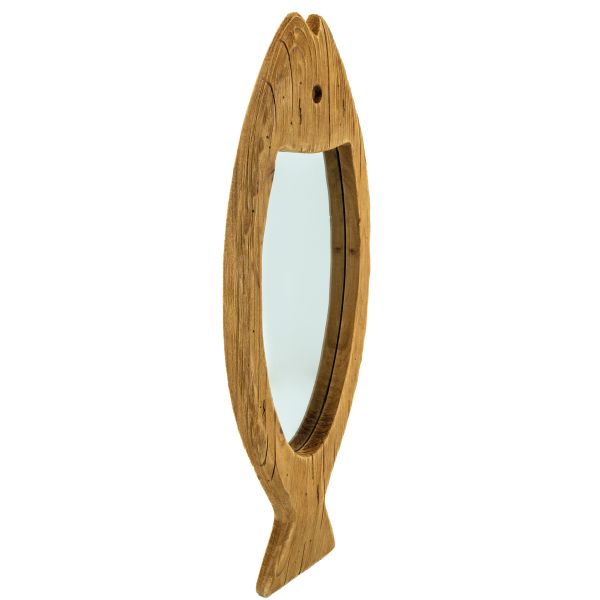Miroir poisson en bois recyclé - AUBRY GASPARD