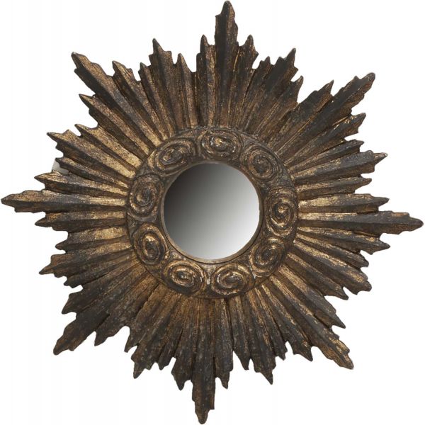Miroir soleil oeil sorcière en polyrésine Rome 26 cm