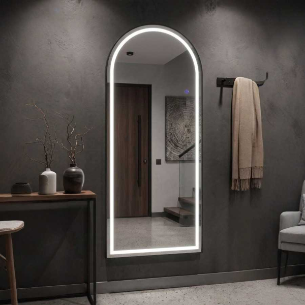 Miroir à poser avec bandeau led Léonie 70 x 170 cm - MAURO FERRETTI