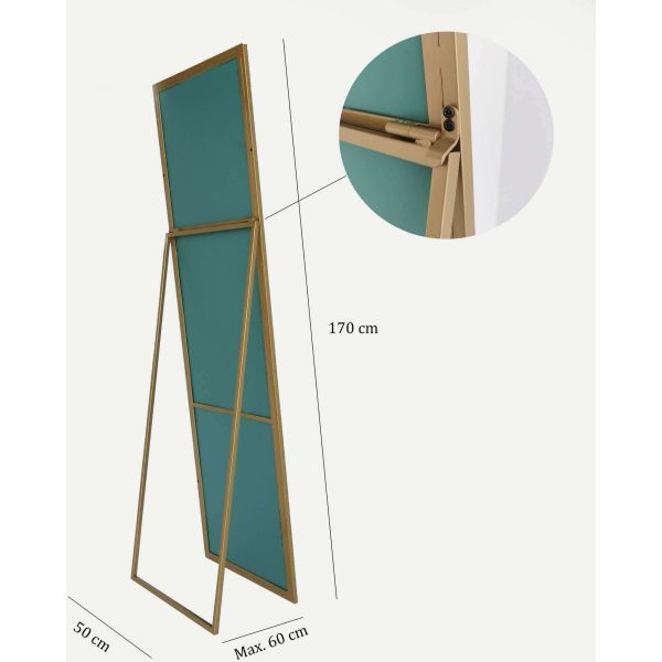 Miroir psyché en métal - ASI-0523