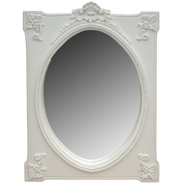 Miroir rectangulaire blanc - AUBRY GASPARD