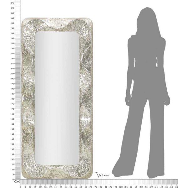 Miroir rectangulaire en métal Argelux - MAU-0637