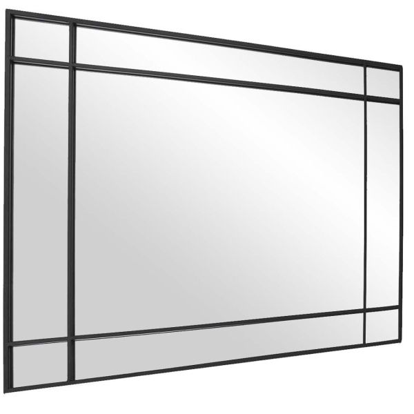 Miroir rectangulaire en métal Art déco 93 x 2 x 73 cm