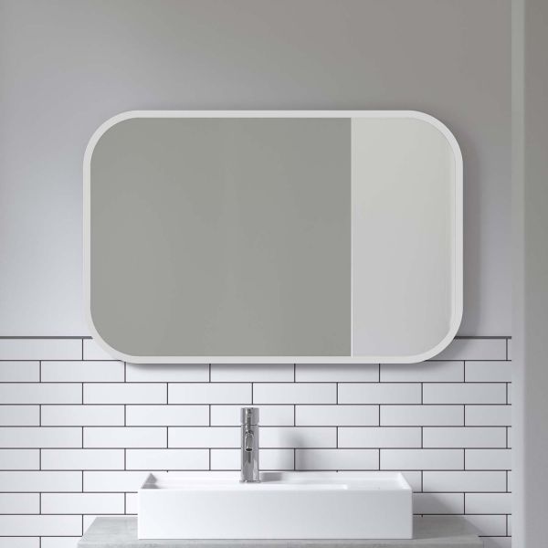 Miroir rectangulaire rebord caoutchouc 61 x 91 cm Hub - 7