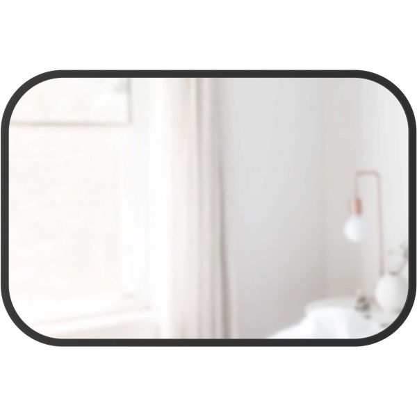 Miroir rectangulaire rebord caoutchouc 61 x 91 cm Hub - 175