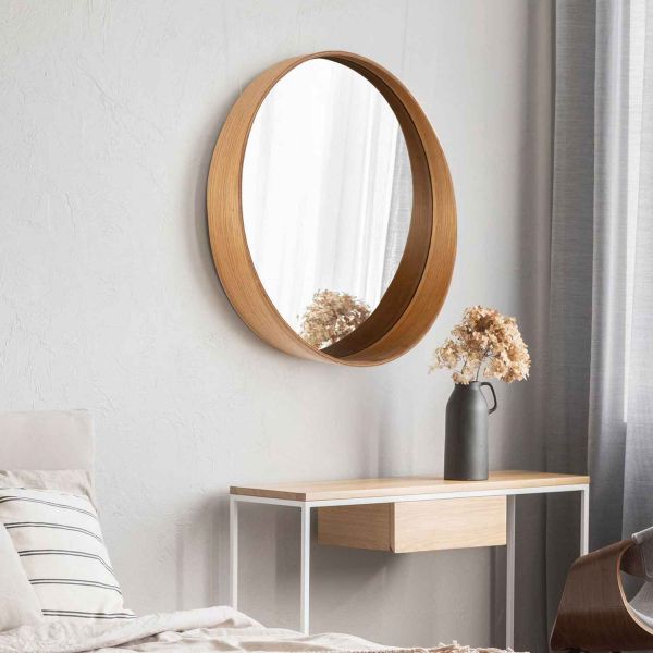 Miroir rond 80 cm Bias - HANAH HOME