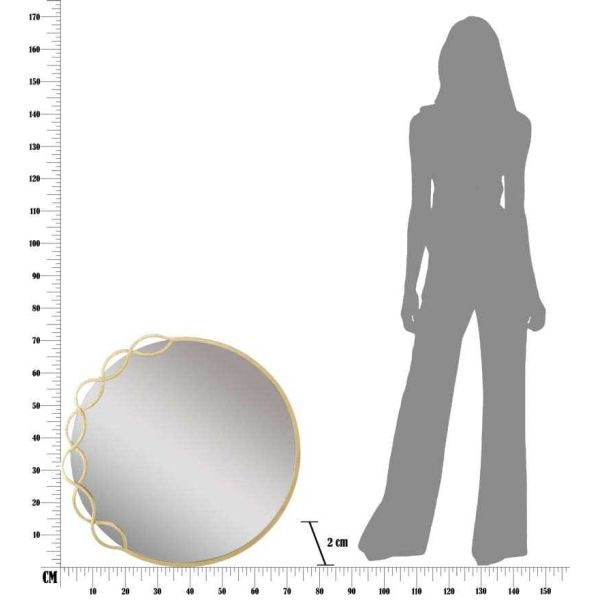 Miroir rond Eleonor 73.5 x 2 x 72 cm - MAU-0361