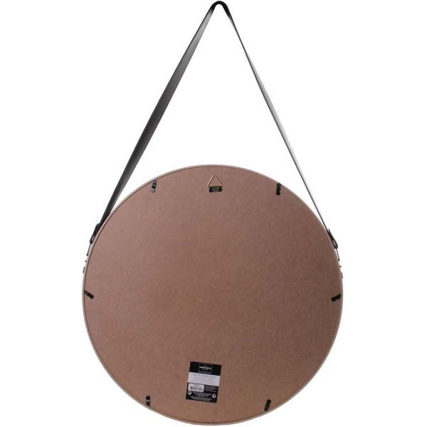 Miroir rond avec anse en PU Barber - 24,90