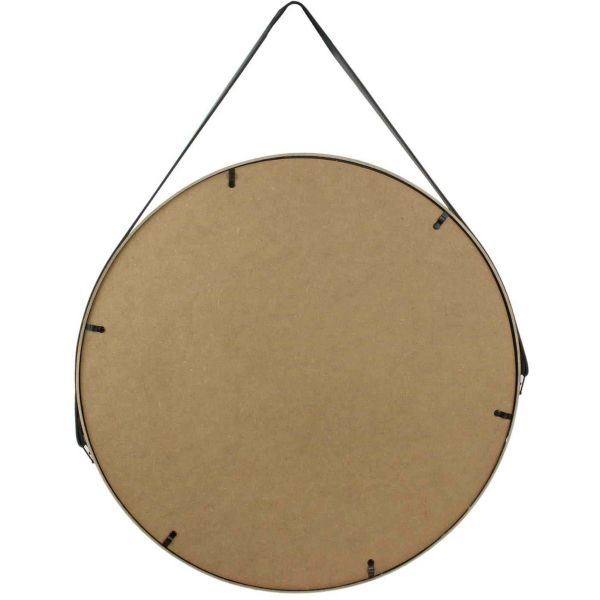 Miroir rond 50 cm avec anse en polyuréthane - CMP-4252