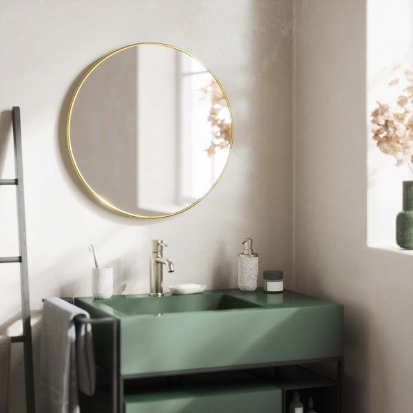 Miroir rond avec finition métallique Hubba 61 cm - UMBRA