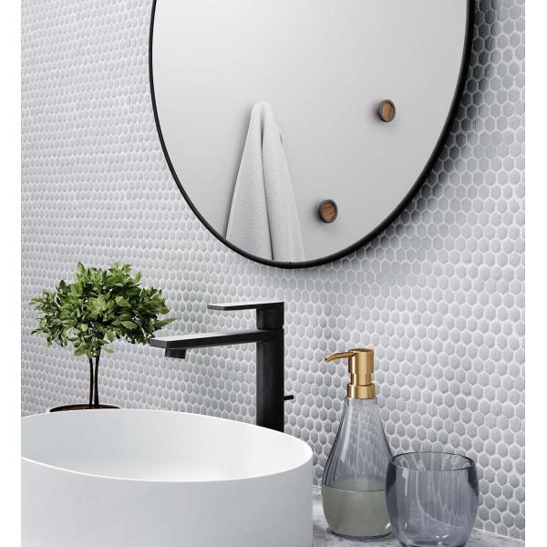 Miroir rond en métal 86 cm Hubba - UMBRA