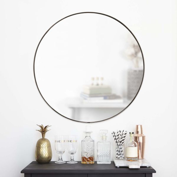 Miroir rond en métal 86 cm Hubba - 6