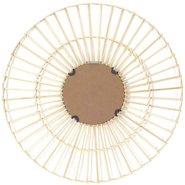 Miroir rond en rotin 75 cm Sun - CMP-4253