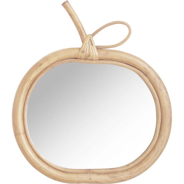 Miroir en rotin Pomme