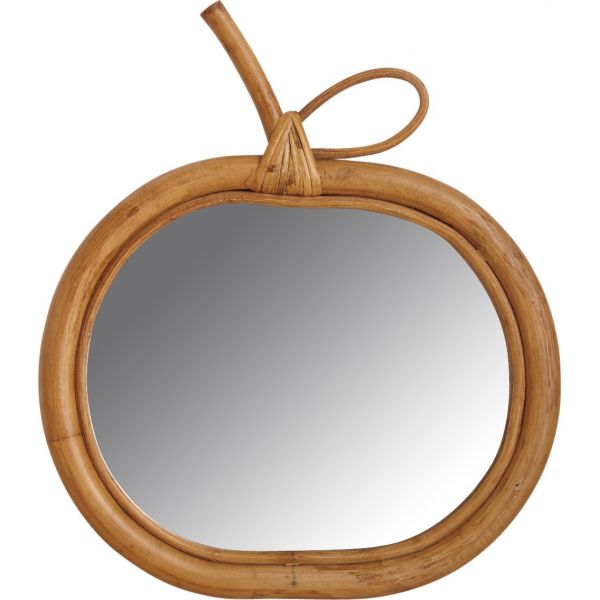 Miroir en rotin Pomme