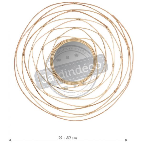 Miroir rotin crazzy - AUBRY GASPARD