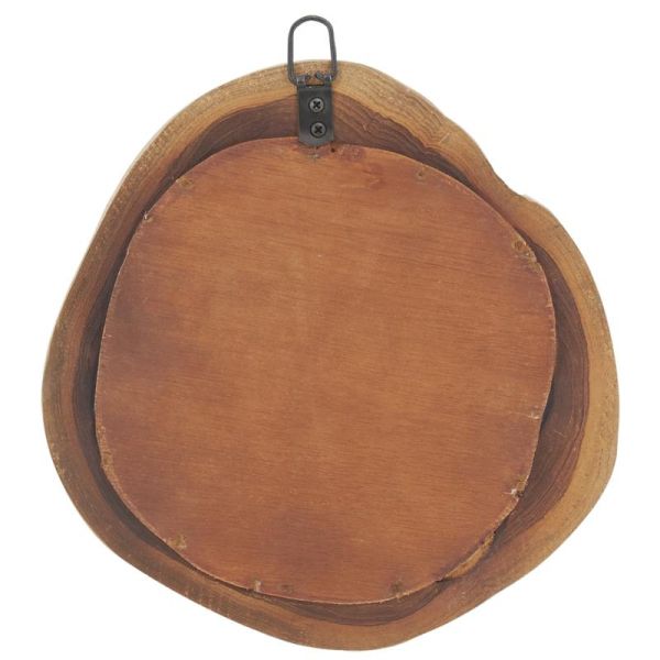 Miroir rond en teck naturel - 29,90