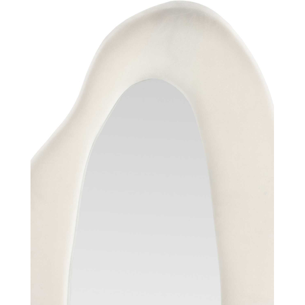 Miroir en tissu beige Louisville 66 x 185 cm - 5