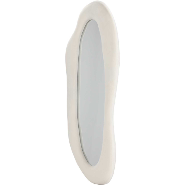 Miroir en tissu beige Louisville 66 x 185 cm - VEN-1143