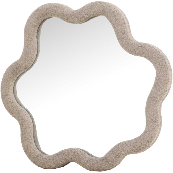 Miroir en tissu bouclette Kungsbacka 70 x 70 cm - 109
