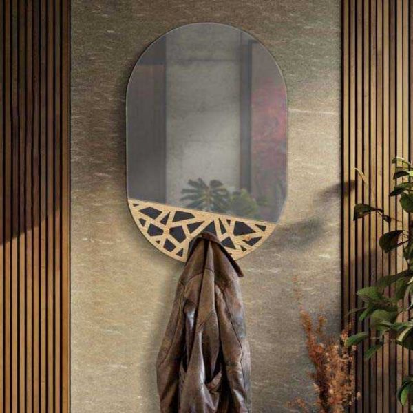 Miroir en verre et mdf Abiti 60 x 5.3 x 90 cm - MAURO FERRETTI