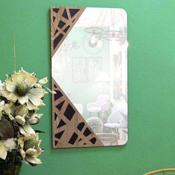 Miroir en verre et mdf Angle 50 x 1 x 90 cm - MAURO FERRETTI