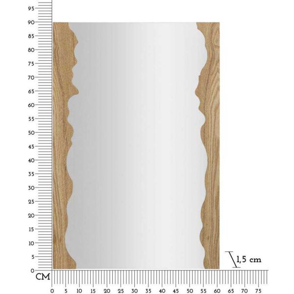 Miroir en verre et mdf Shape 60 x 1.5 x 90 cm - MAU-0370