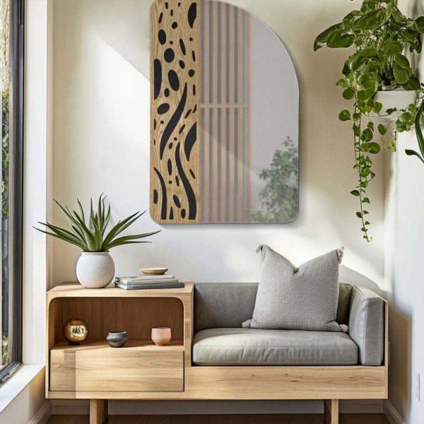 Miroir en verre et mdf Terry 60 x 1 x 90 cm - MAURO FERRETTI