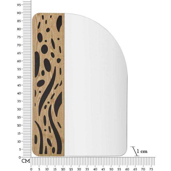 Miroir en verre et mdf Terry 60 x 1 x 90 cm - MAU-0368