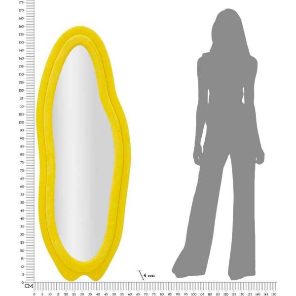 Miroir en verre et tissu Chanel 60 x 41 x 160 cm - MAU-0372