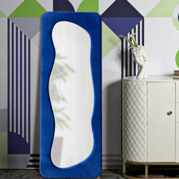 Miroir en verre et tissu Theodor 60 x 4 x 160 cm - MAURO FERRETTI