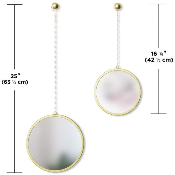 Miroirs ronds suspendus Dima (Lot de 3) - UMB-0491