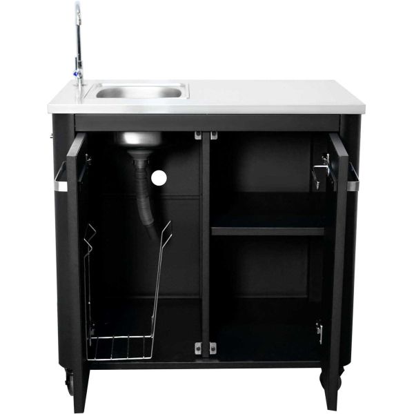 Module cuisine extérieure évier avec plan de travail en inox - 599
