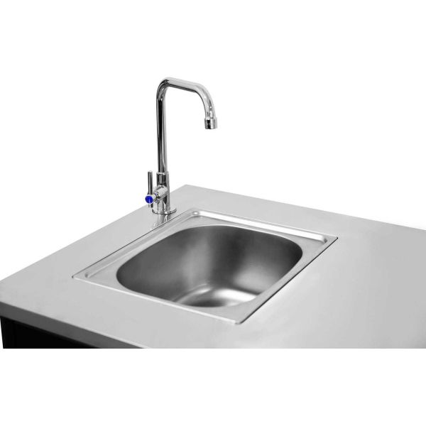 Module cuisine extérieure évier avec plan de travail en inox - 7