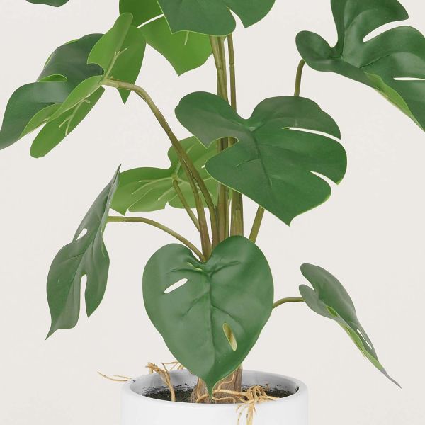 Monstera artificiel pot en céramique 50 cm - SOV-0184